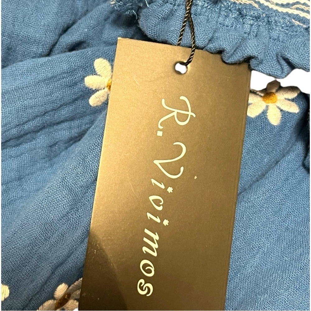 New with Tag R.Vivimos Embroidered Boho Dress - Picture 10 of 14